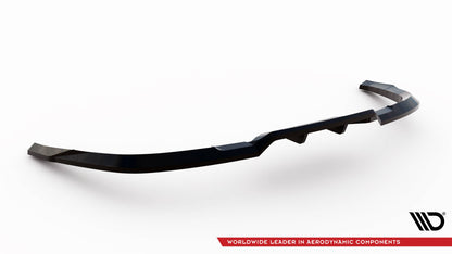 Maxton Hinten Splitter (mit einem vertikalem balken) Jaguar F-Pace R-Sport Mk1 schwarz Hochglanz