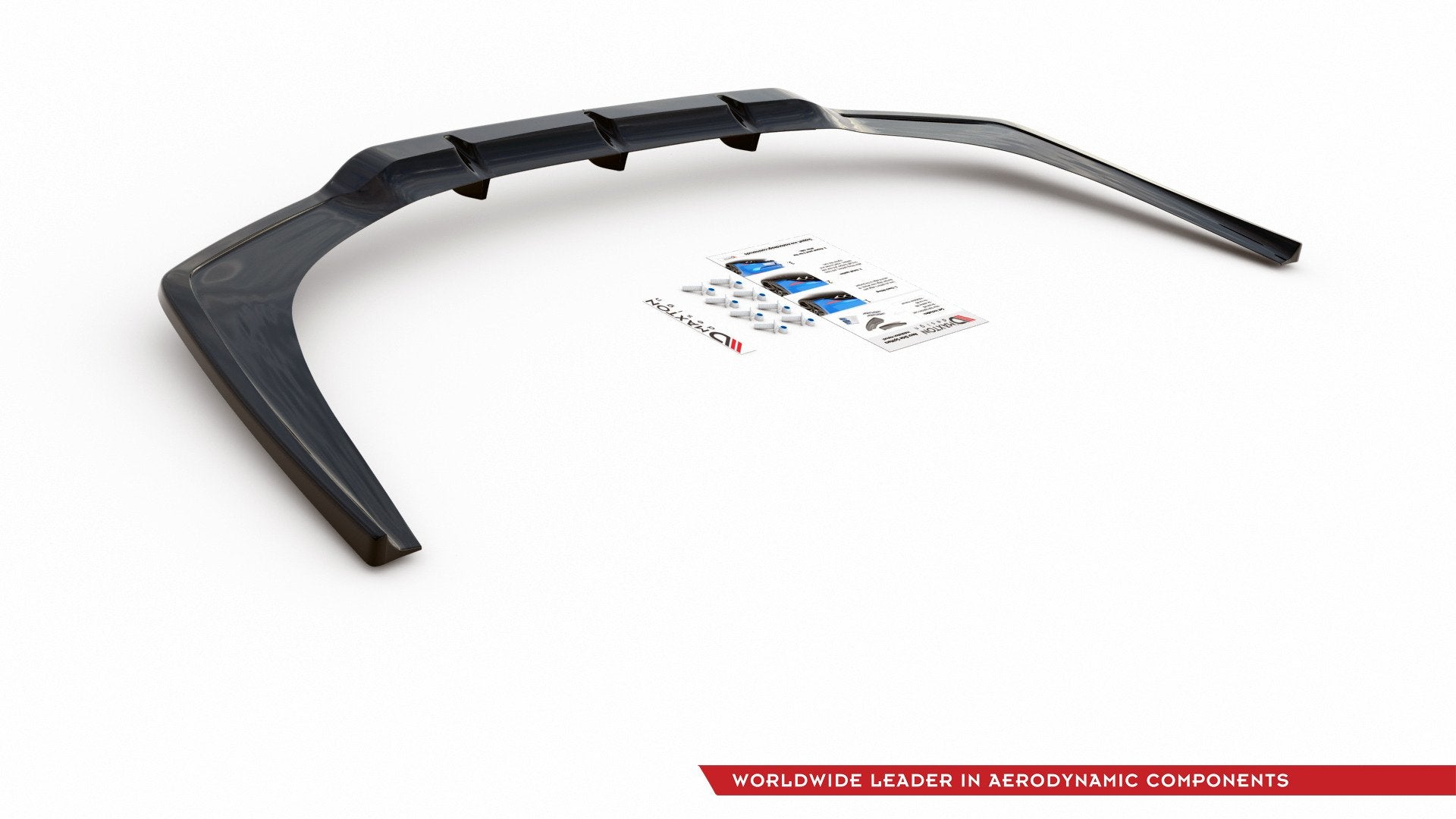 Maxton Mittlerer Diffusor Heck Ansatz DTM Look für BMW 8 Coupe M-Paket G15 schwarz Hochglanz