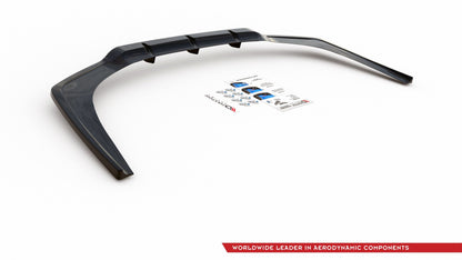 Maxton Mittlerer Diffusor Heck Ansatz DTM Look für BMW 8 Coupe M-Paket G15 schwarz Hochglanz