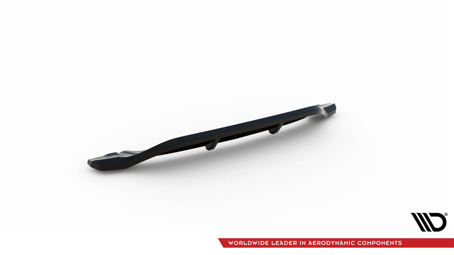 Maxton Mittlerer Diffusor Heck Ansatz DTM Look für BMW X3 M40i / M40d G01 schwarz Hochglanz