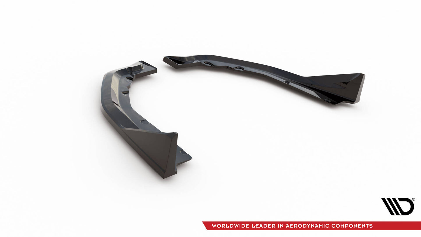 Maxton Heck Ansatz Flaps Diffusor V.3 für CSL Look BMW M4 G82 schwarz Hochglanz