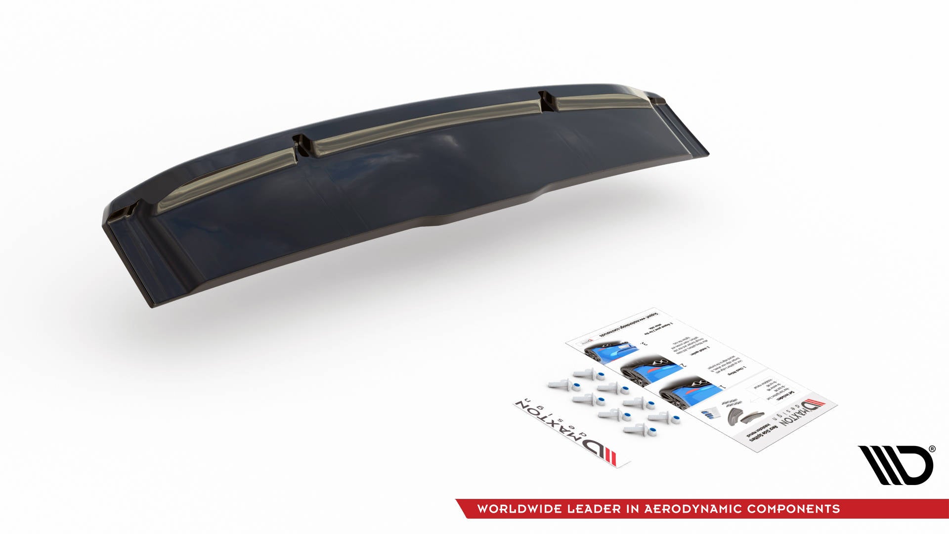 Maxton Mittlerer Diffusor Heck Ansatz DTM Look für Audi SQ8 Mk1 schwarz Hochglanz
