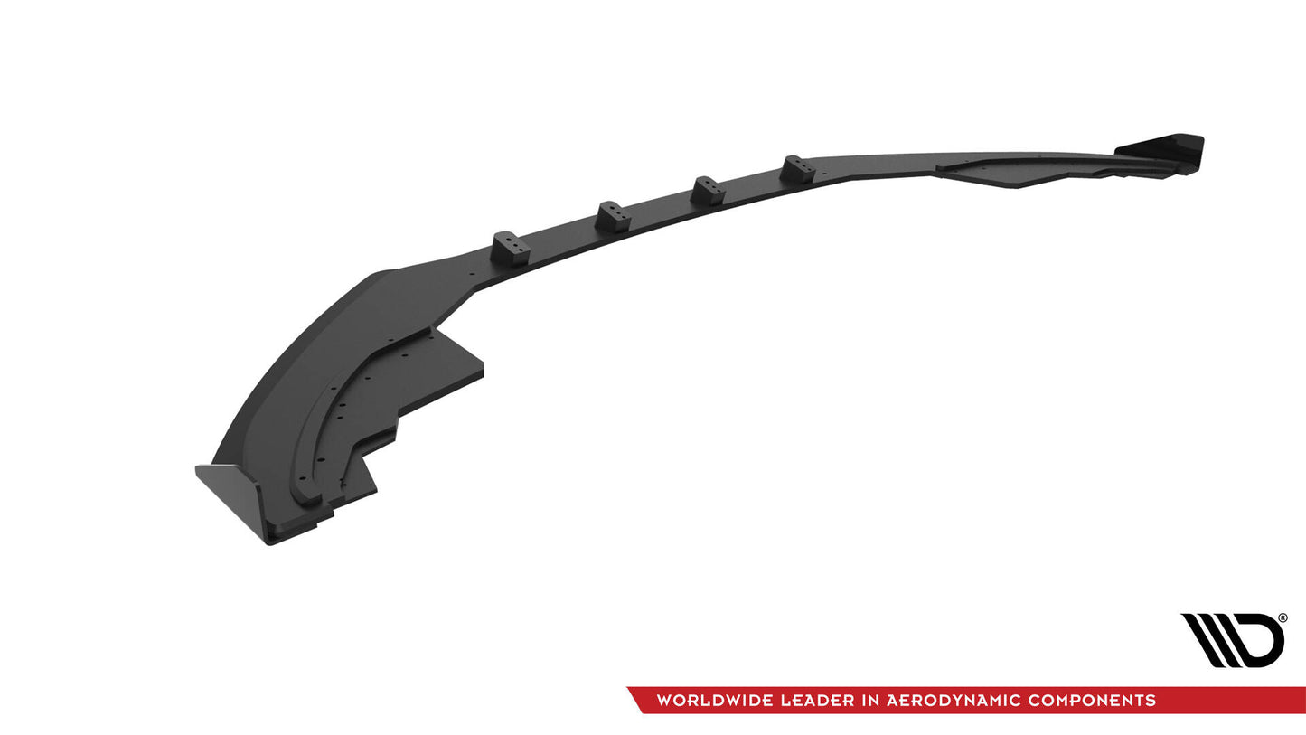 Maxton Street Pro Front Ansatz für +Flaps für + Flaps Audi S5 / A5 S-Line 8T schwarz Hochglanz