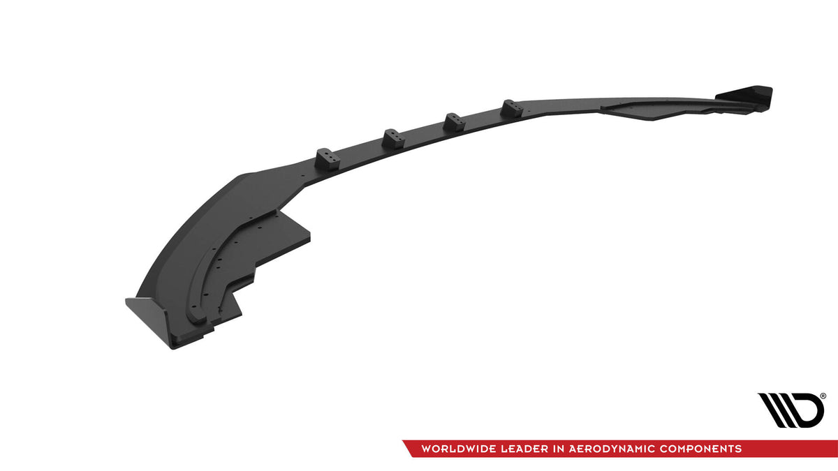 Maxton Street Pro Front Ansatz für +Flaps für + Flaps Audi S5 / A5 S-Line 8T schwarz Hochglanz