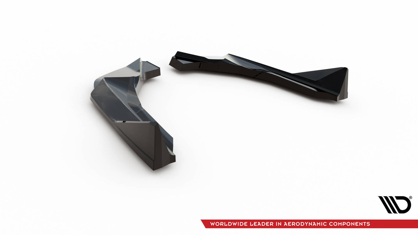 Maxton Heck Ansatz Flaps Diffusor V.2 für BMW M2 G87 schwarz Hochglanz