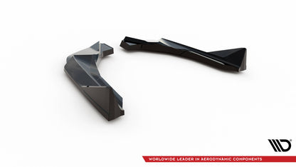Maxton Heck Ansatz Flaps Diffusor V.2 für BMW M2 G87 schwarz Hochglanz
