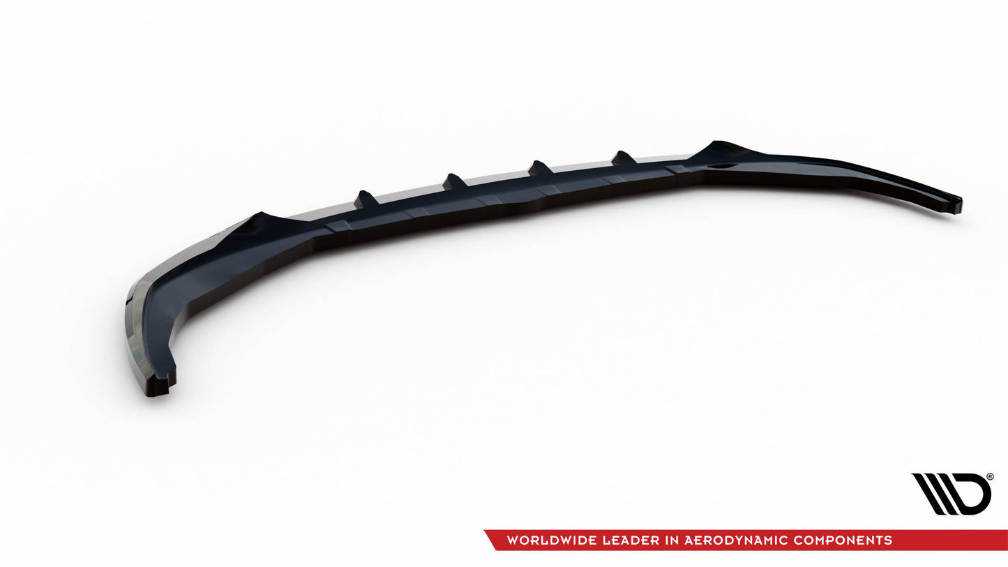 Maxton Front Ansatz V.1 für BMW 3er M340i / M-Paket G20 / G21 Facelift schwarz Hochglanz