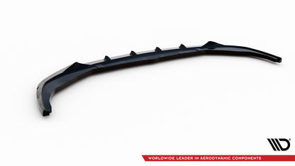 Maxton Front Ansatz V.1 für BMW 3er M340i / M-Paket G20 / G21 Facelift schwarz Hochglanz