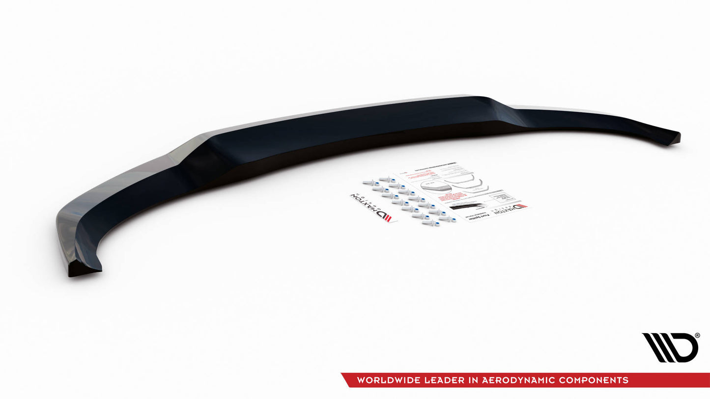 Maxton Front Ansatz V.2 für BMW X6 M-Paket G06 schwarz Hochglanz
