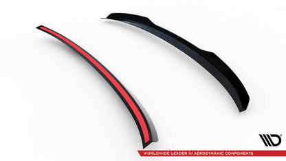 Maxton Spoiler CAP für Audi A3 / A3 S-Line / S3 / RS3 Limousine 8V schwarz Hochglanz