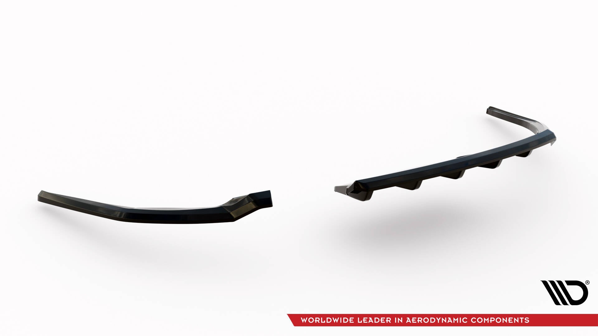 Maxton Mittlerer Diffusor Heck Ansatz DTM Look für Jaguar XE X760 Facelift schwarz Hochglanz