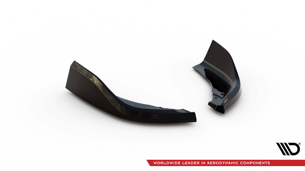 Maxton Heck Ansatz Flaps Diffusor V.1 für2 BMW 1er M-Paket / M135i F40 schwarz Hochglanz