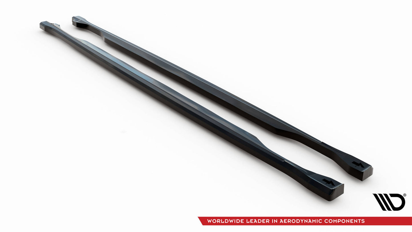 Maxton Seitenschweller Ansatz für Land Rover Discovery HSE Mk5 schwarz Hochglanz