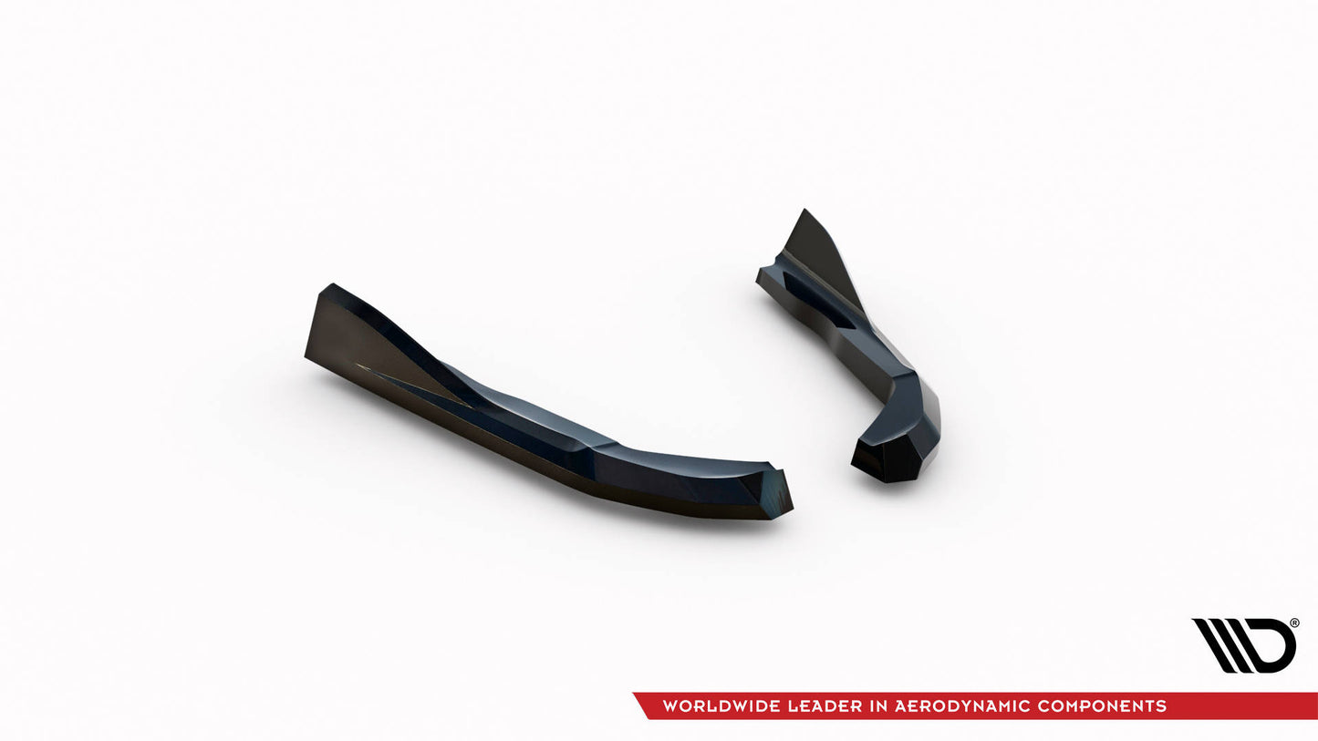Maxton Heck Ansatz Flaps Diffusor V.2 für BMW 2 Coupe G42 schwarz Hochglanz