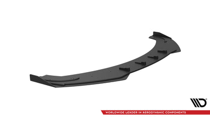 Maxton Street Pro Front Ansatz für +Flaps für + Flaps Audi A7 RS7 Look C7 schwarz Hochglanz