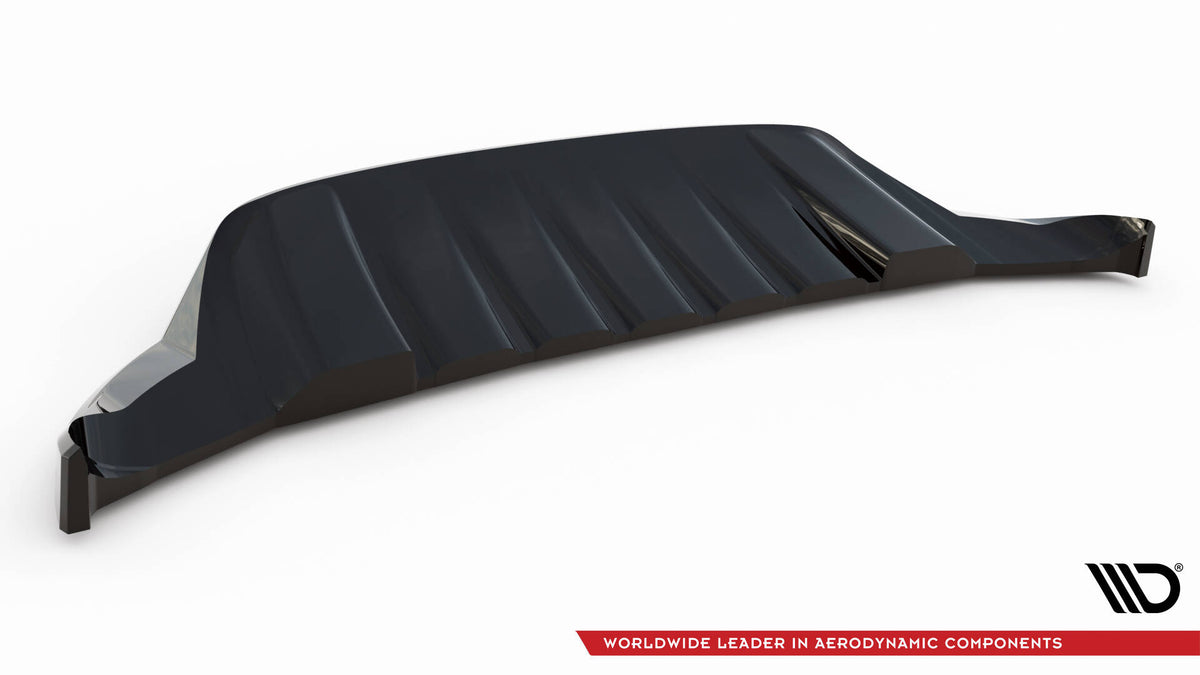 Maxton Front Ansatz für Porsche Cayenne Mk2 Facelift schwarz Hochglanz