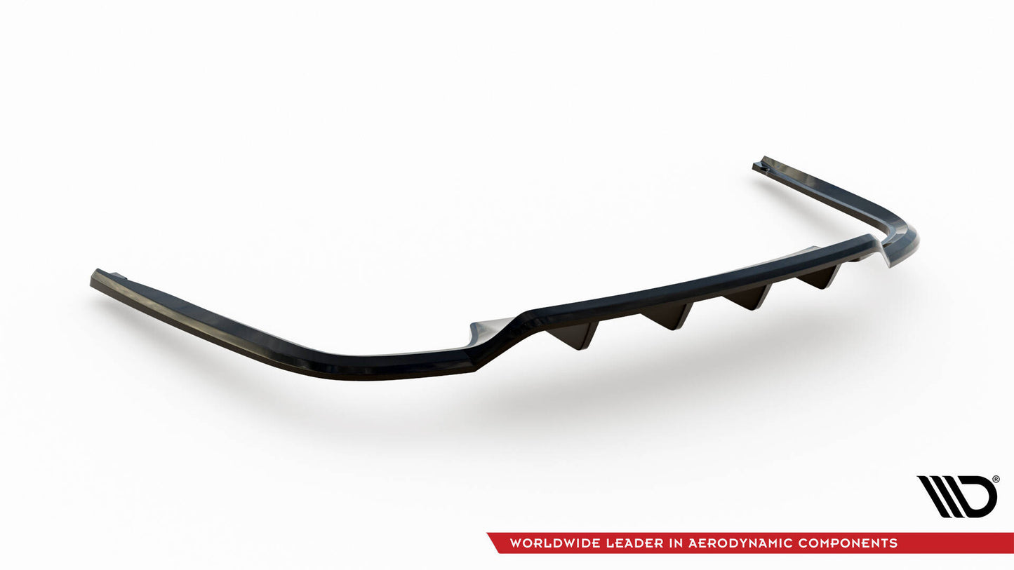 Maxton Mittlerer Diffusor Heck Ansatz DTM Look für Audi A8 D5 schwarz Hochglanz