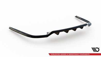 Maxton Mittlerer Diffusor Heck Ansatz DTM Look für Audi A8 D5 schwarz Hochglanz