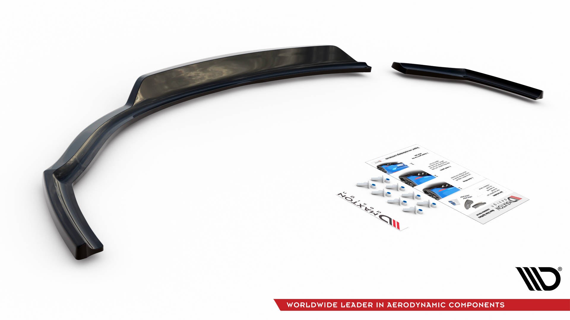Maxton Mittlerer Diffusor Heck Ansatz DTM Look für BMW 1er F20 schwarz matt