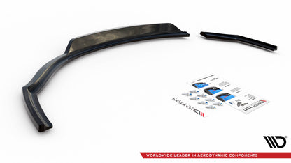 Maxton Mittlerer Diffusor Heck Ansatz DTM Look für BMW 1er F20 schwarz Hochglanz