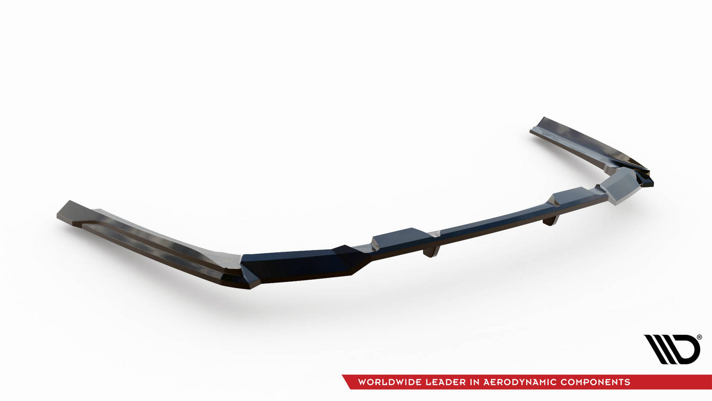 Maxton Mittlerer Diffusor Heck Ansatz DTM Look für V.2 BMW 5er M-Paket G60 schwarz Hochglanz
