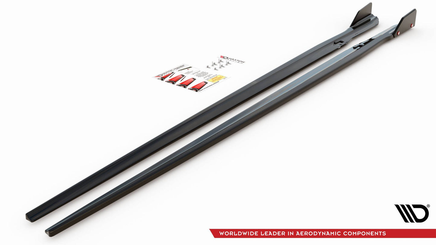 Maxton Seitenschweller Ansatz für V.1 für + Flaps BMW M8 Gran Coupe F93 / 8 Gran Coupe M-Paket G16