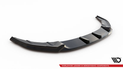 Maxton Front Ansatz V.1 für BMW 5er M-Paket G60 schwarz Hochglanz