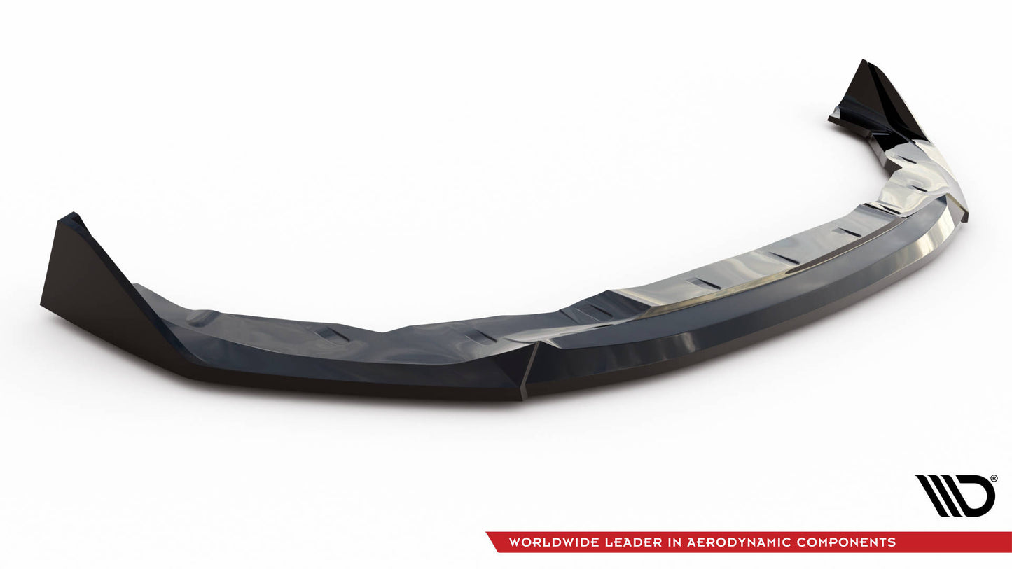 Maxton Front Ansatz V.3 für BMW 2 Coupe M-Paket / M240i G42 schwarz Hochglanz