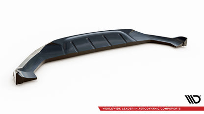 Maxton Front Ansatz für Alfa Romeo Stelvio Quadrifoglio Mk1 schwarz Hochglanz