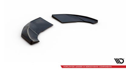 Maxton Heck Ansatz Flaps Diffusor V.2 für Audi TT S-Line 8S schwarz Hochglanz