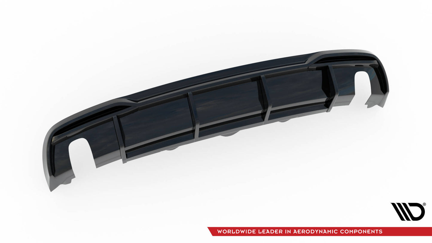 Maxton Diffusor Heck Ansatz für Audi A5 Coupe 8T Facelift (Version mit Einzelauspuff auf beiden Seiten)