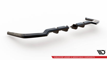 Maxton Mittlerer Diffusor Heck Ansatz DTM Look für V.1 Honda Civic Type-R Mk 11 schwarz Hochglanz