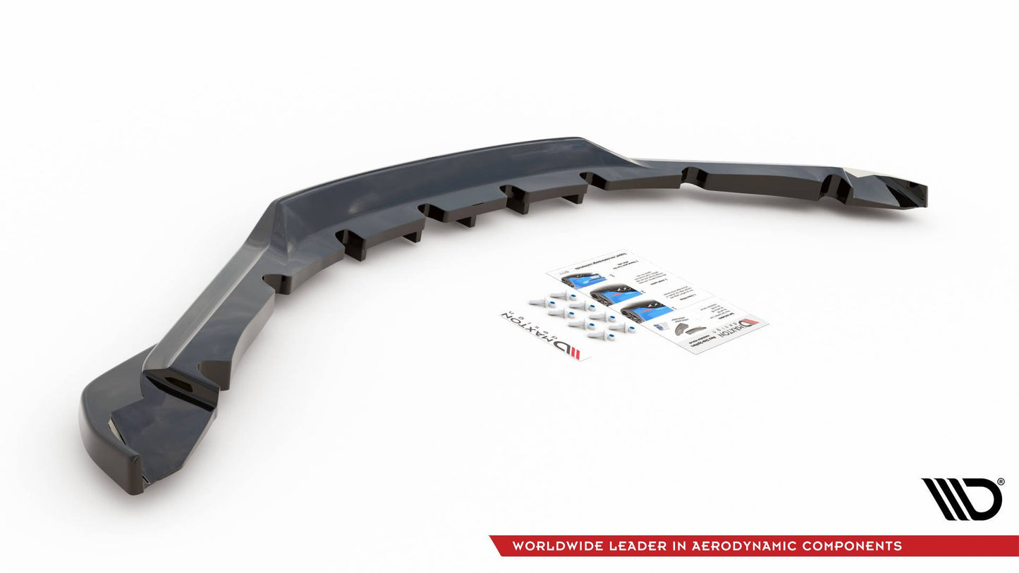 Maxton Mittlerer Diffusor Heck Ansatz DTM Look für BMW i8 schwarz matt