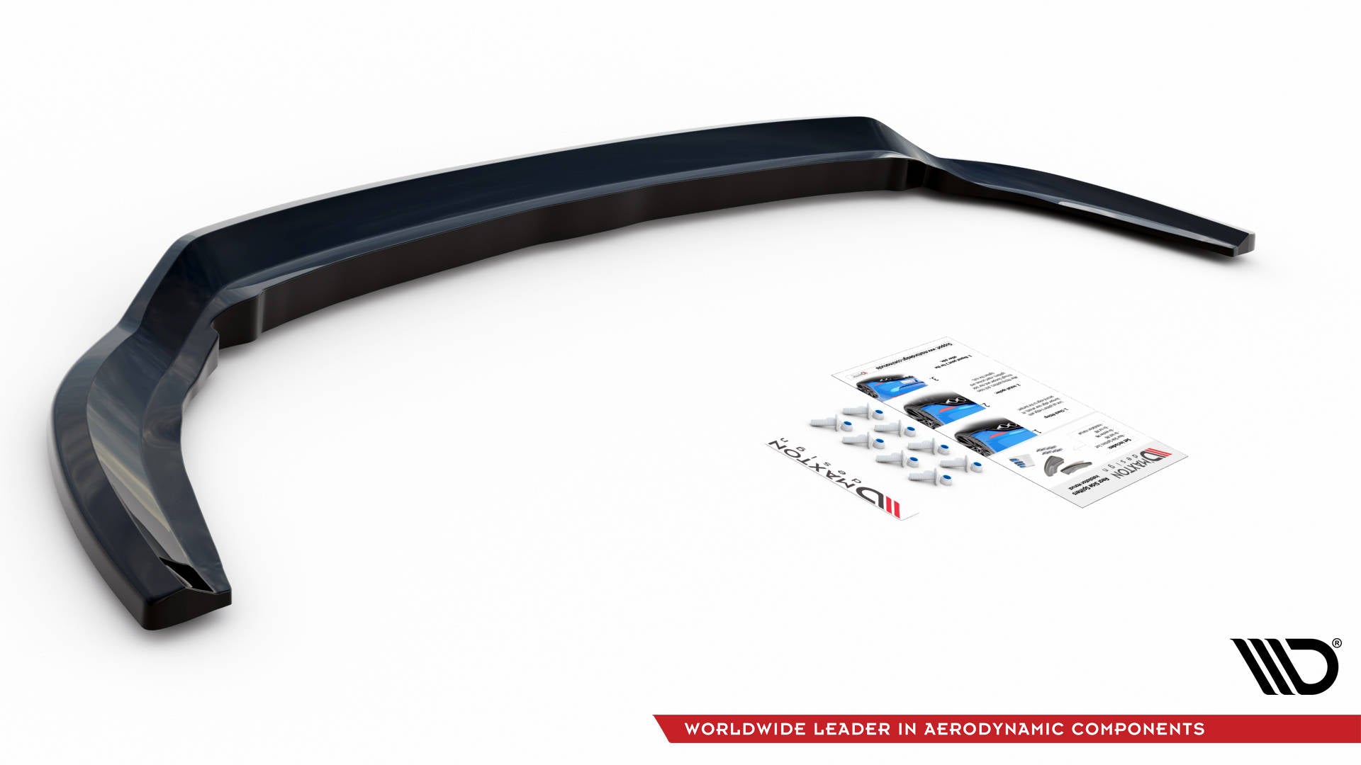 Maxton Mittlerer Diffusor Heck Ansatz DTM Look für Ford C-Max Mk2 schwarz Hochglanz