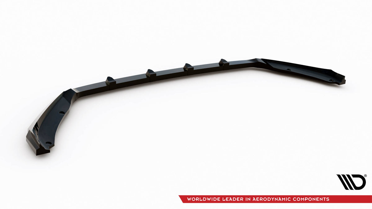 Maxton Front Ansatz für Skoda Fabia Mk4 schwarz Hochglanz
