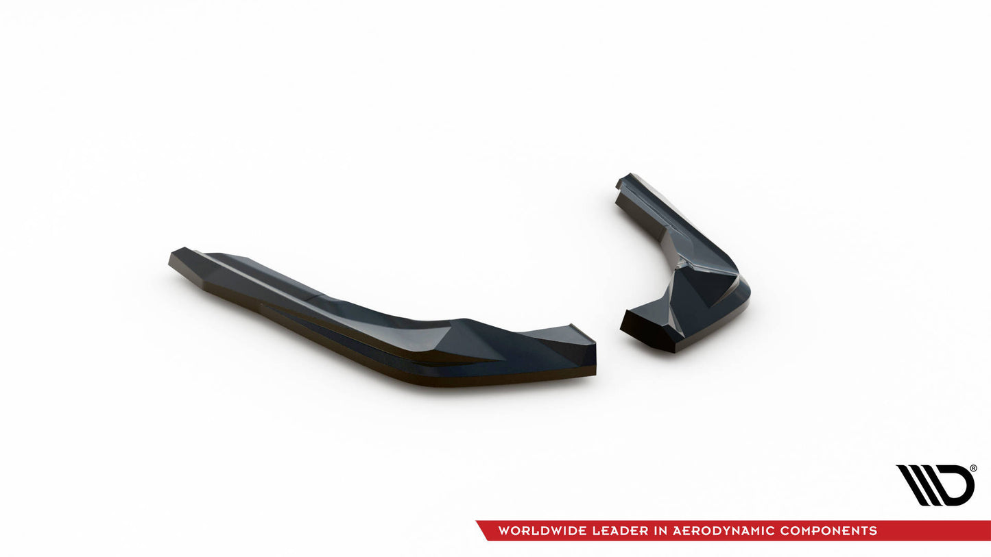 Maxton Heck Ansatz Flaps Diffusor V.1 für BMW M2 G87 schwarz Hochglanz