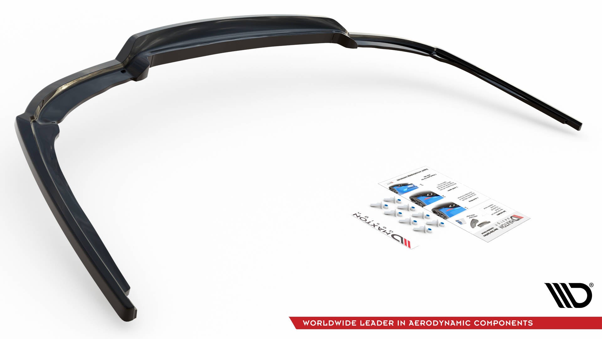 Maxton Mittlerer Diffusor Heck Ansatz DTM Look für BMW 7 M-Paket F01 schwarz Hochglanz