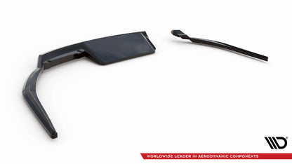 Maxton Mittlerer Diffusor Heck Ansatz DTM Look für Jaguar XE X760 Facelift schwarz Hochglanz
