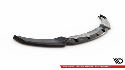 Maxton Front Ansatz V.3 für BMW 4er Coupe / Gran Coupe / Cabrio M-Paket F32 / F36 / F33 schwarz Hochglanz