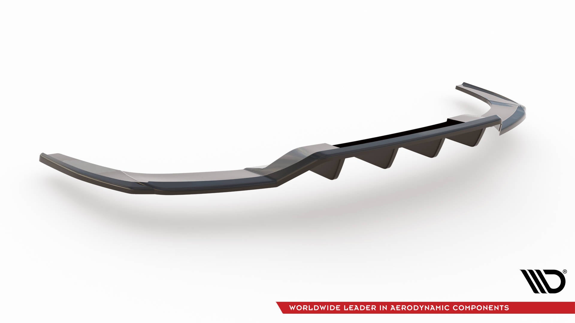 Maxton Mittlerer Diffusor Heck Ansatz DTM Look für Audi A3 S-Line Limousine 8Y schwarz Hochglanz