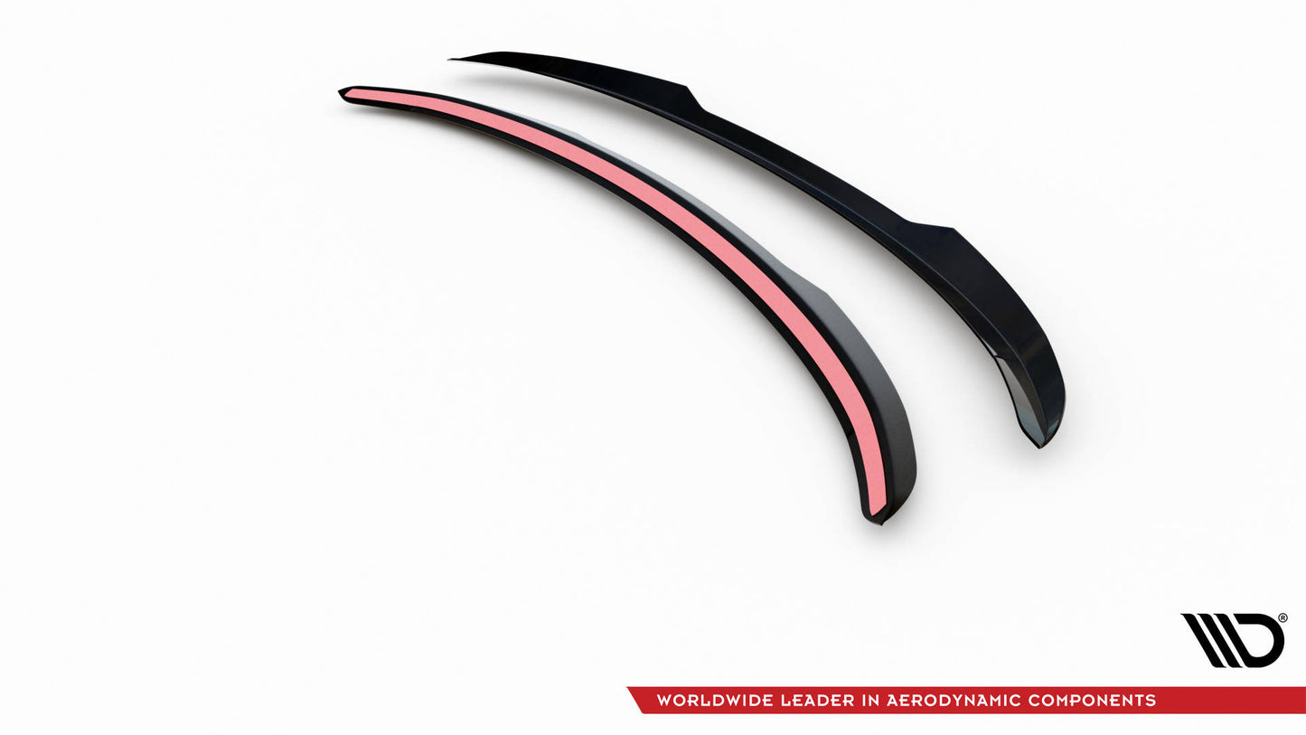 Maxton Niedriger Spoiler CAP für Kia EV6 GT-Line Mk1 schwarz Hochglanz