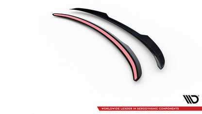 Maxton Niedriger Spoiler CAP für Kia EV6 GT-Line Mk1 schwarz Hochglanz