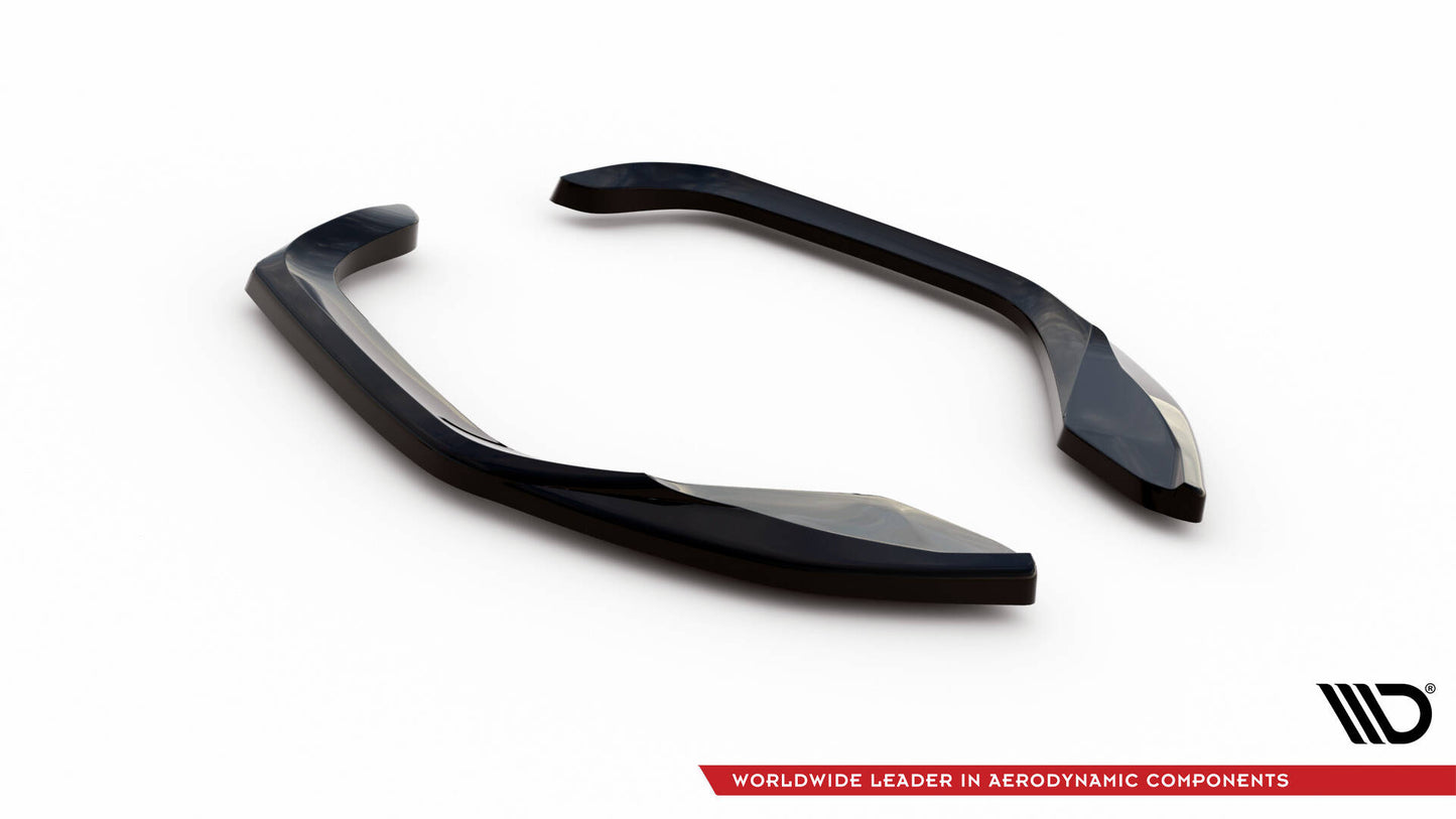 Maxton Heck Ansatz Flaps Diffusor V.1 für Cupra Leon Hatchback Mk1 schwarz Hochglanz