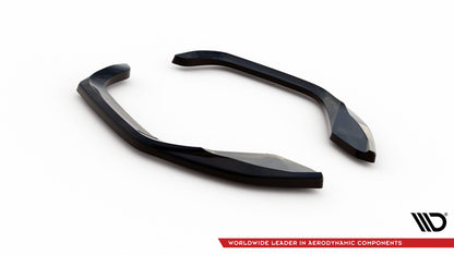 Maxton Heck Ansatz Flaps Diffusor V.1 für Cupra Leon Hatchback Mk1 schwarz Hochglanz