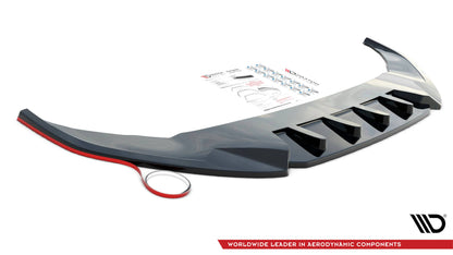Maxton Heck Ansatz Flaps Diffusor V.1 für BMW 4er Gran Coupe M-Paket F36 schwarz Hochglanz