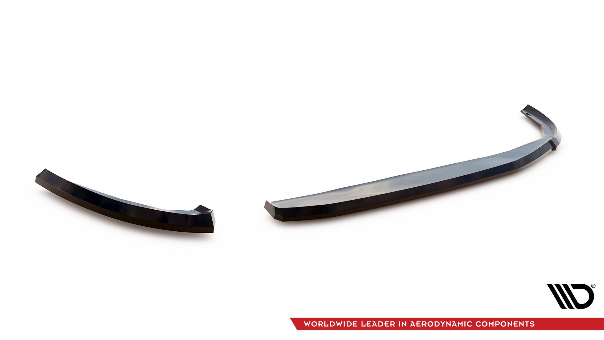 Maxton Heck Ansatz Flaps Diffusor für BMW 1er F40 schwarz Hochglanz