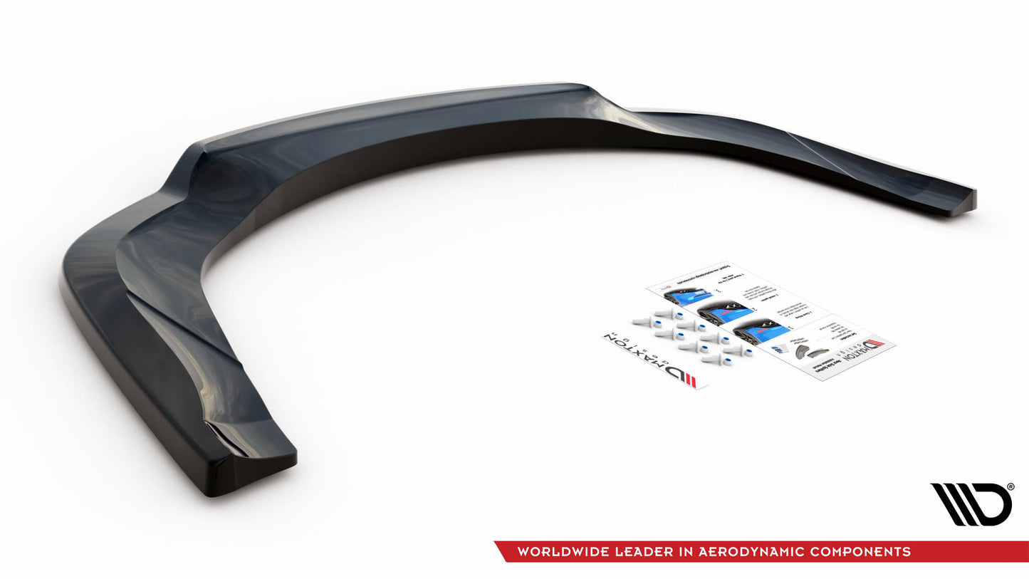 Maxton Mittlerer Diffusor Heck Ansatz DTM Look für Bentley Continental GT V8 S Mk2 schwarz Hochglanz