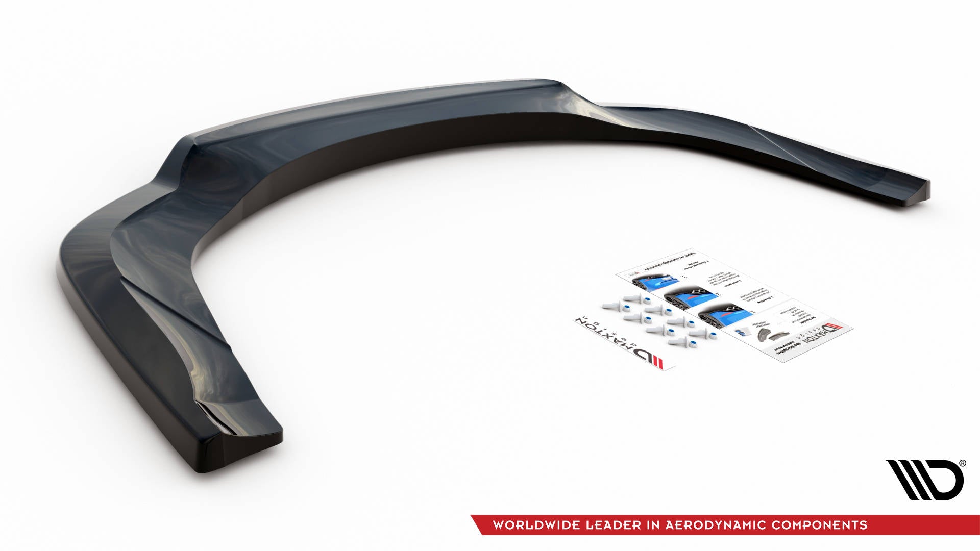 Maxton Mittlerer Diffusor Heck Ansatz DTM Look für Bentley Continental GT V8 S Mk2 schwarz Hochglanz