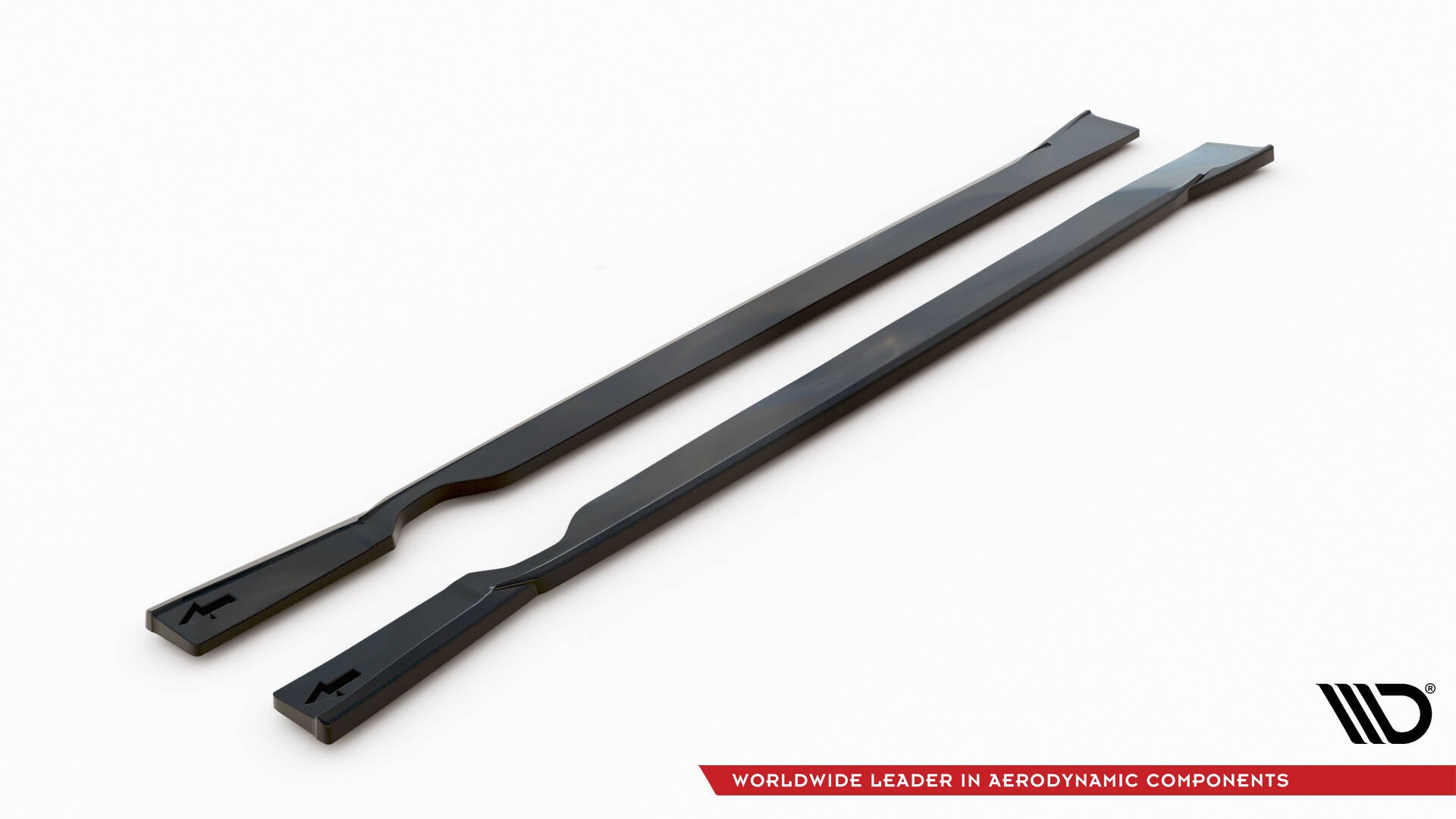 Maxton Seitenschweller Ansatz für Fiat 500X Sport Mk1 Facelift schwarz Hochglanz