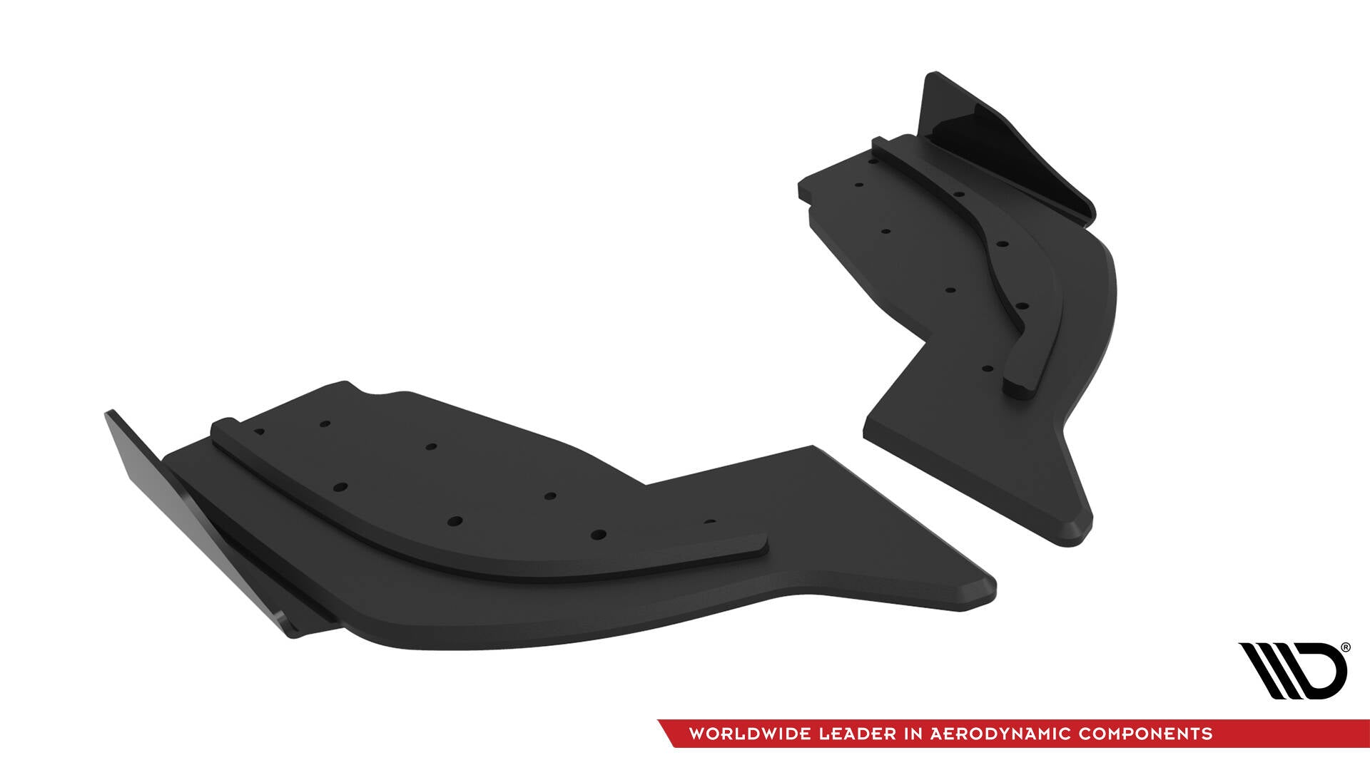 Maxton Street Pro Heck Ansatz Flaps Diffusor V.2 +Flaps für V.2 BMW 1er F40 M-Paket / M135i schwarz Hochglanz